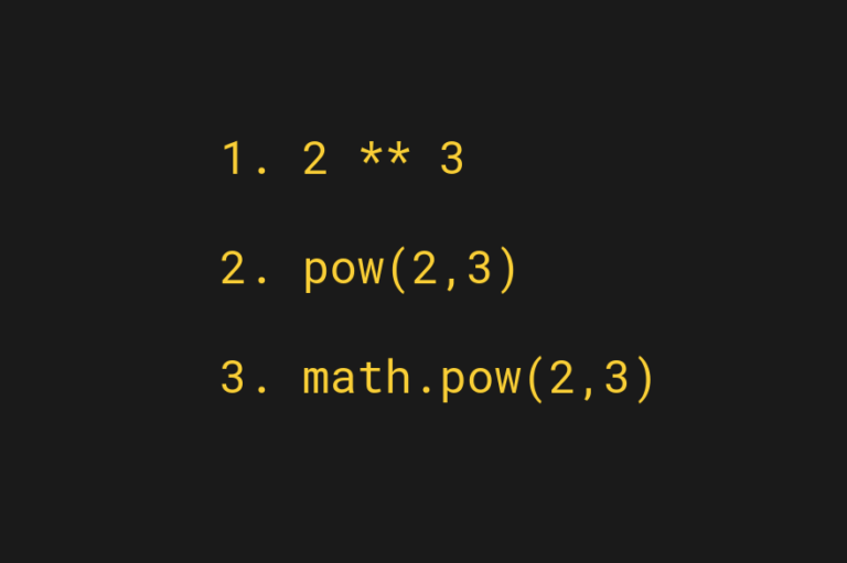 Python Exponent - Raise a Number to a Power - codingem.com