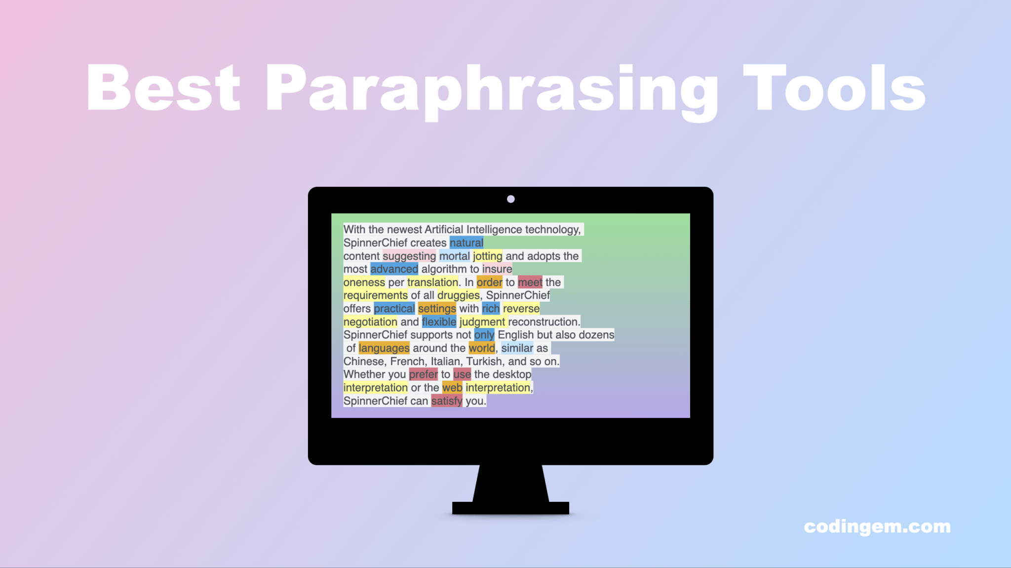 paraphrasing tool machine